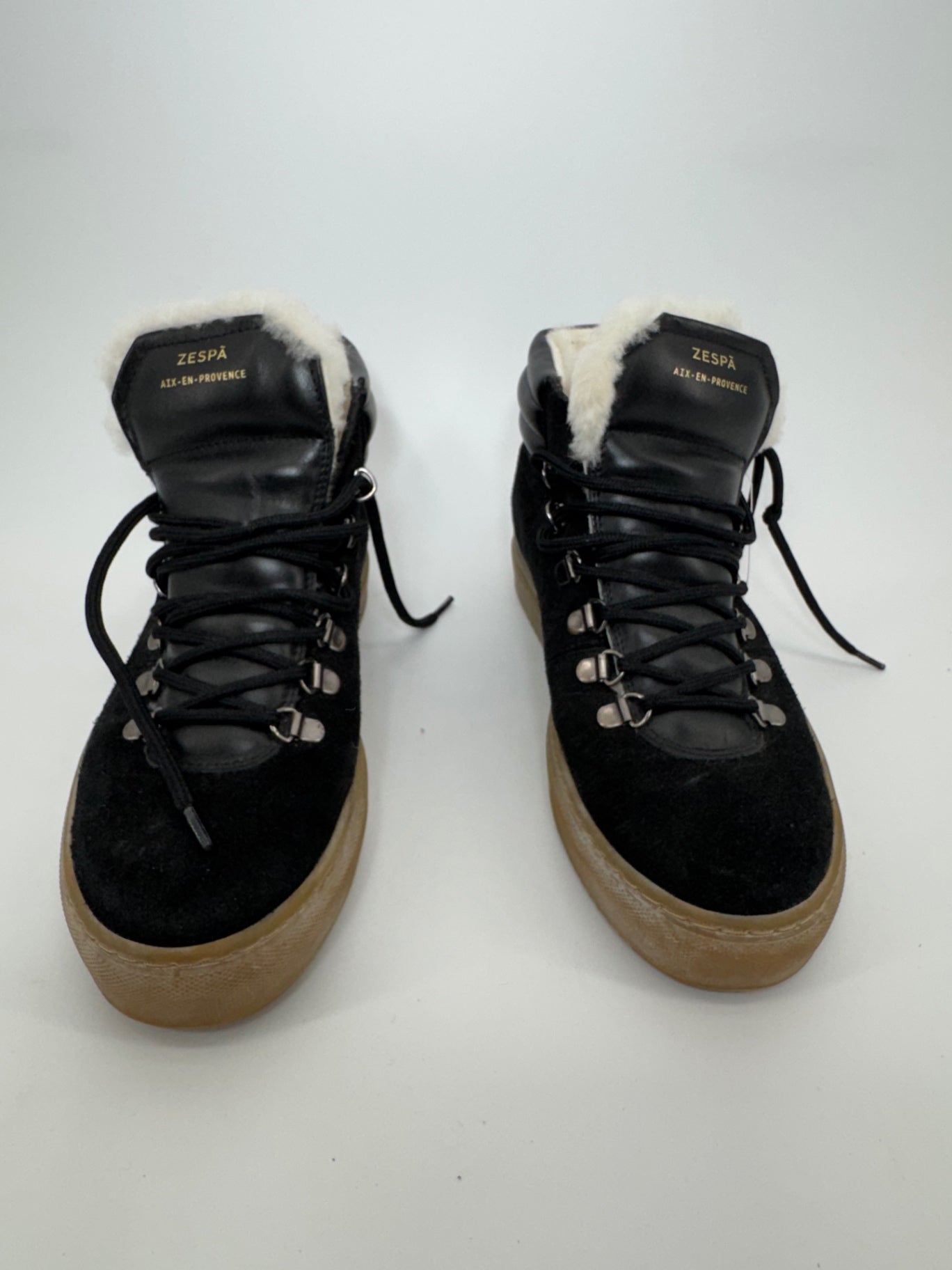 Zespà Aix-en-Provence Suede/Leather High-Top Shearling Lining
