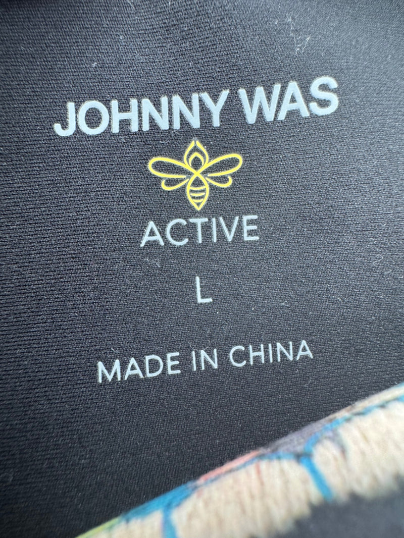 Johnny Was Beatrice Bee Active High Waist Legging Sz Large L NEW