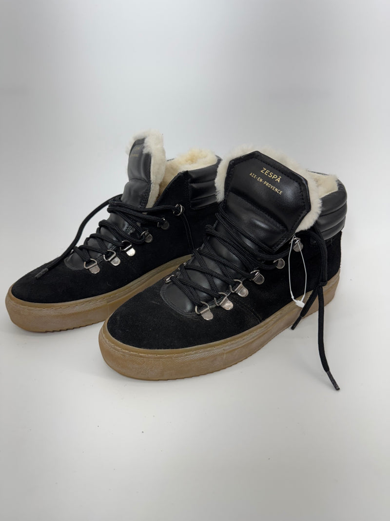 Zespà Aix-en-Provence Suede/Leather High-Top Shearling Lining