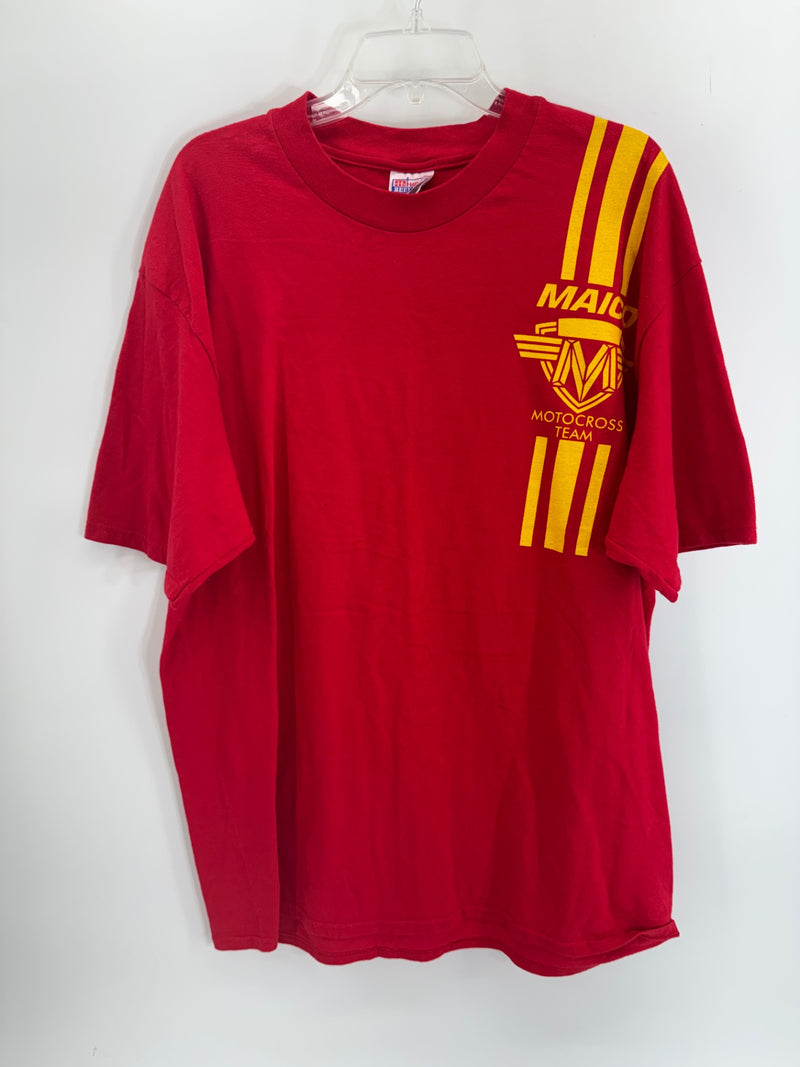 Maico Motocross Team Red/Yellow Hanes T-Shirt
