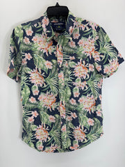 Chubbies Blue/Pink Hawaiian Button Up Shirt