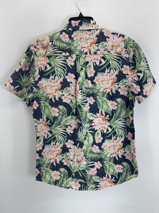 Chubbies Blue/Pink Hawaiian Button Up Shirt