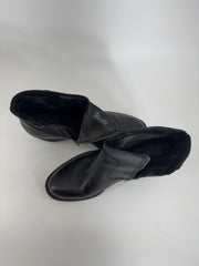 Born Black Leather Chelsea Round Toe Boots