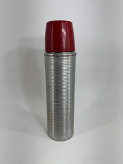 Vintage Thermos USA Made Silver/Red