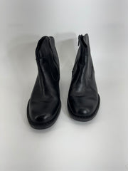 Born Black Leather Chelsea Round Toe Boots