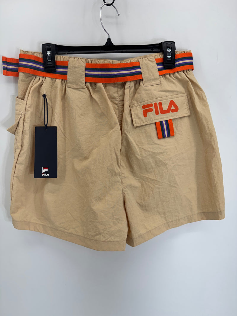 FILA Summer Safari Khaki Shorts Womens Large NEW