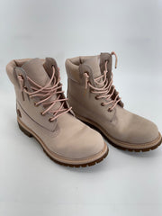 TIMBERLAND PREMIUM 6" LT.PINK WATERPROOF BOOTS Sz 8.5