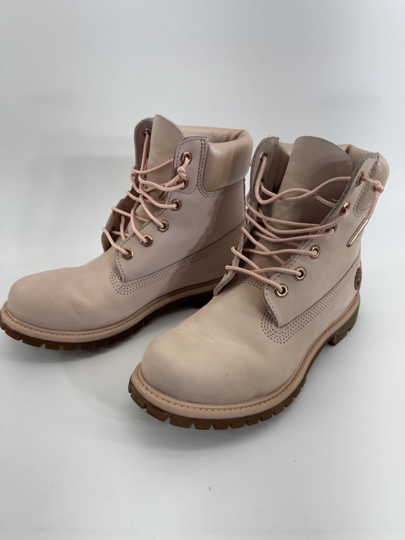 TIMBERLAND PREMIUM 6" LT.PINK WATERPROOF BOOTS Sz 8.5