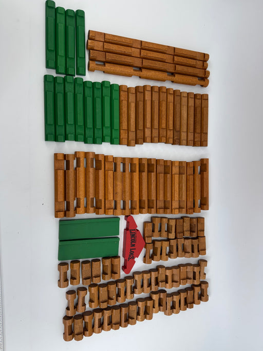 Lincoln Logs lot of 106 Pieces