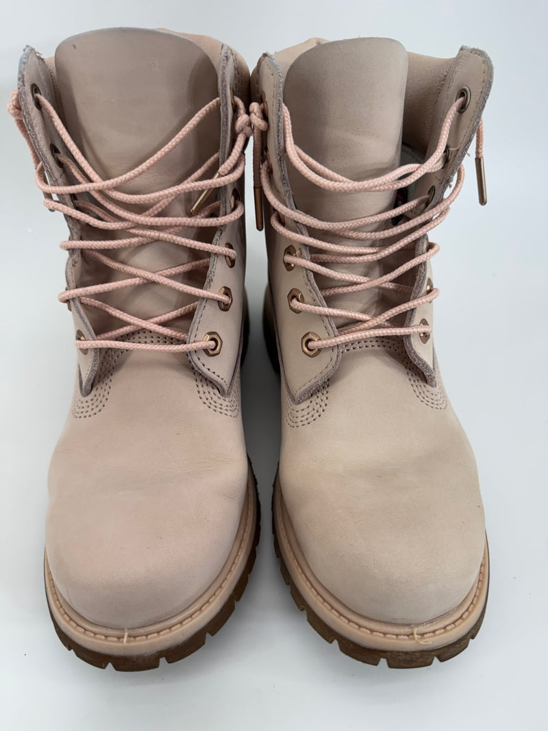 TIMBERLAND PREMIUM 6" LT.PINK WATERPROOF BOOTS Sz 8.5