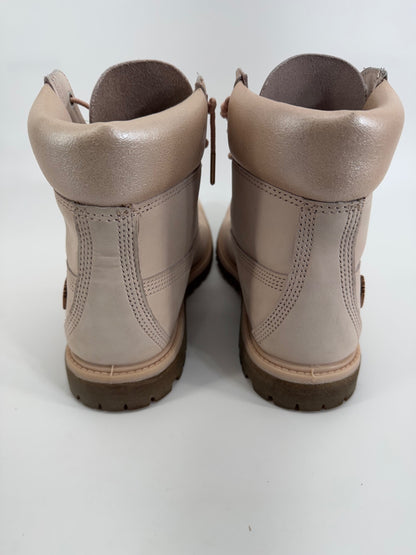 TIMBERLAND PREMIUM 6" LT.PINK WATERPROOF BOOTS Sz 8.5