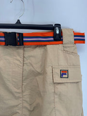 FILA Summer Safari Khaki Shorts Womens Large NEW