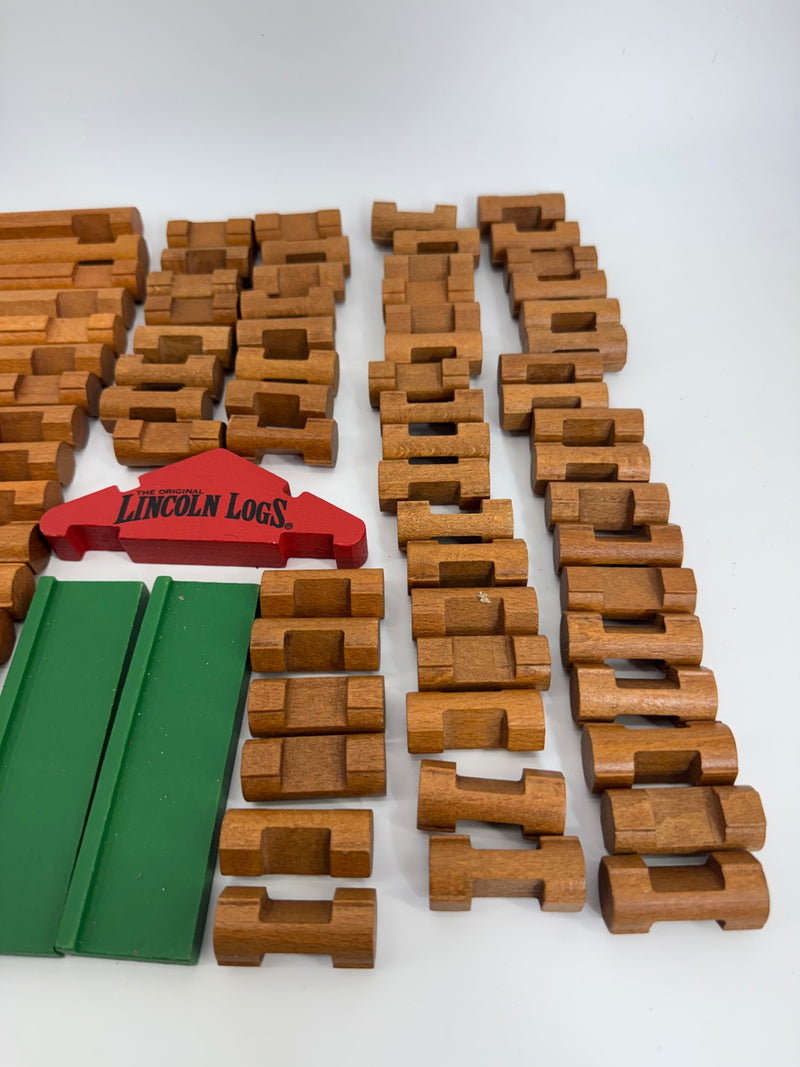 Lincoln Logs lot of 106 Pieces