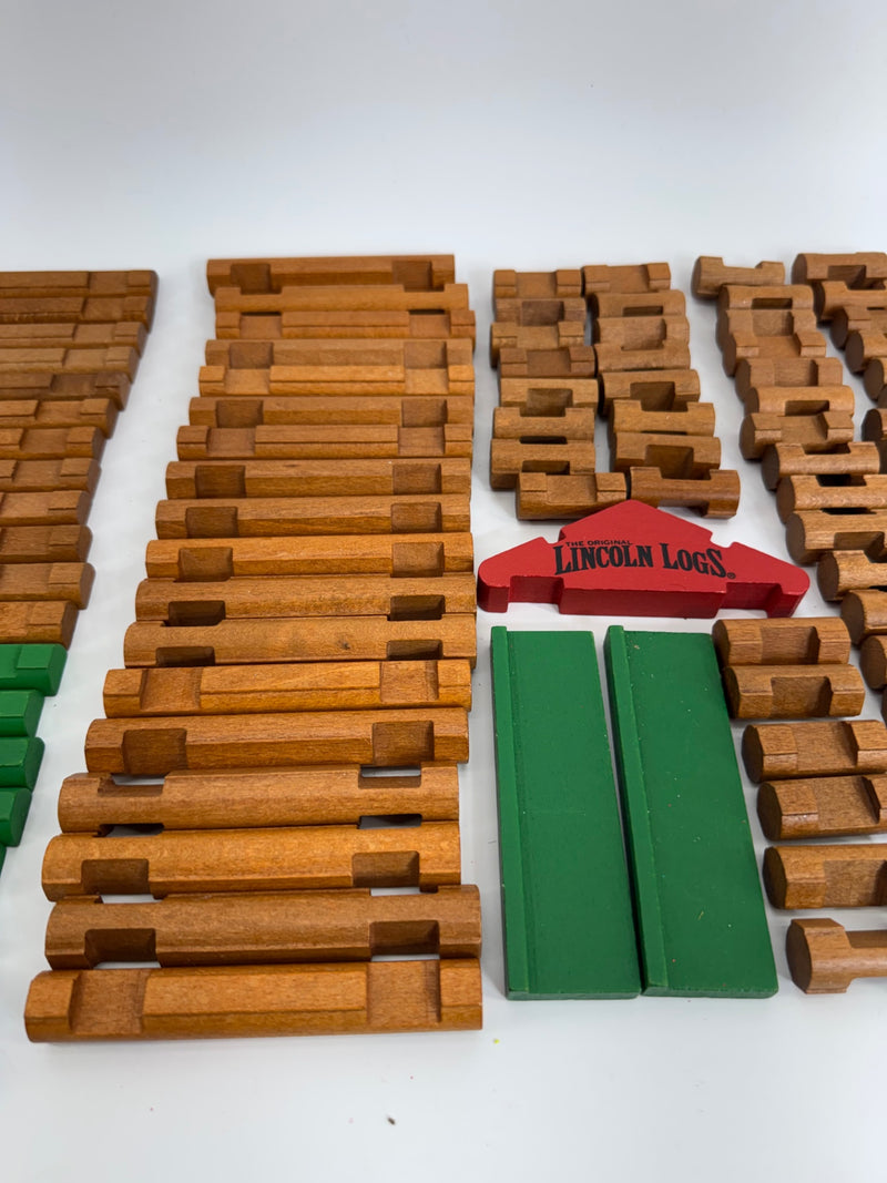 Lincoln Logs lot of 106 Pieces