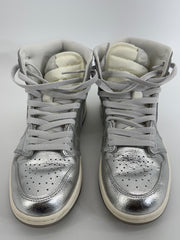 Nike Air Jordan 1 Retro High OG Chrome Silver Metallic Sneakers Women’s 8.5