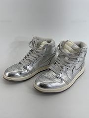 Nike Air Jordan 1 Retro High OG Chrome Silver Metallic Sneakers Women’s 8.5