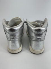 Nike Air Jordan 1 Retro High OG Chrome Silver Metallic Sneakers Women’s 8.5