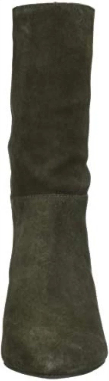 Lucky Brand Zaahira Mid Calf Boot, Dark Moss Oiled Suede, Size 5M