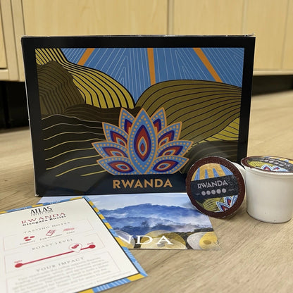 Atlas Coffee Club Rwanda K-Cup Pods 24ct Dark Roast Single Origin Coffee