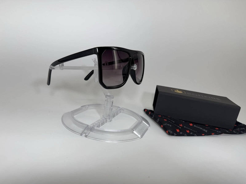 American Bonfire Ignite 18006 Sunglasses Black Smoke Oversized Square