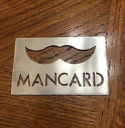 Stainless Steel Man Card Bottle Opener Mustache Wallet Size Funny Gift