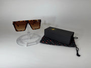 American Bonfire Kerosene Sunglasses Tortoise Brown Oversized Shield