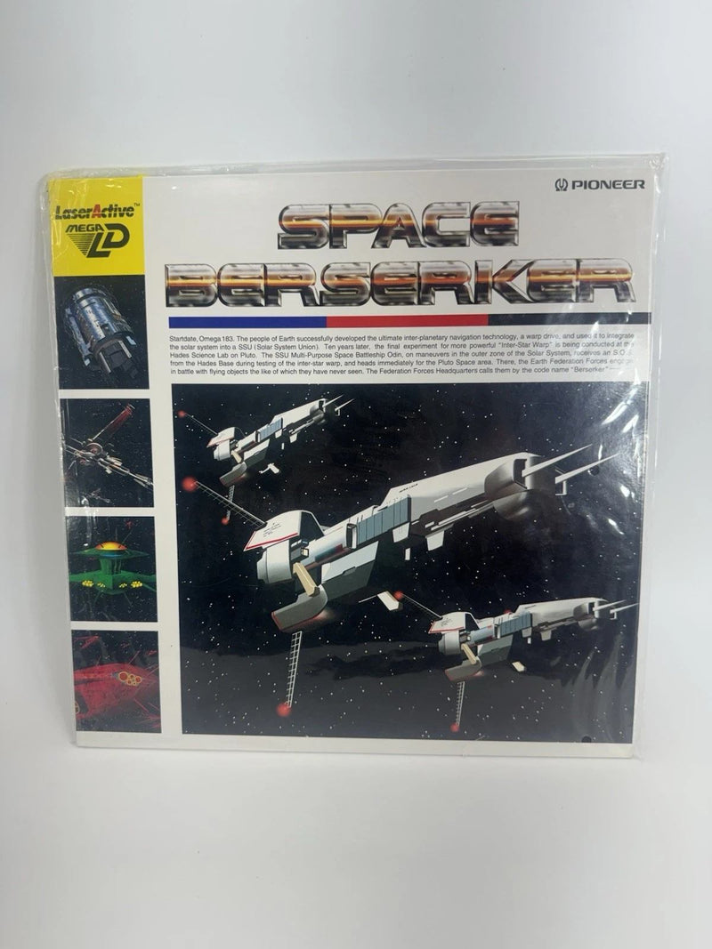 Space Berserker LaserActive Mega LD LaserDisc Pioneer Japan Complete Tested