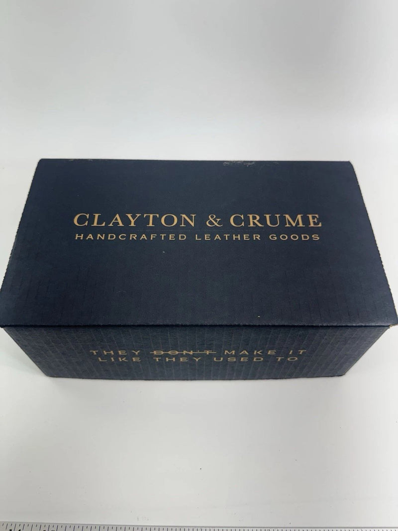 Clayton & Crume Leo Leather Wrapped Rocks Whiskey Glasses Set of 2 New