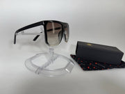 American Bonfire Ignite 18006 Sunglasses Black Gray Ombre Oversized Shield