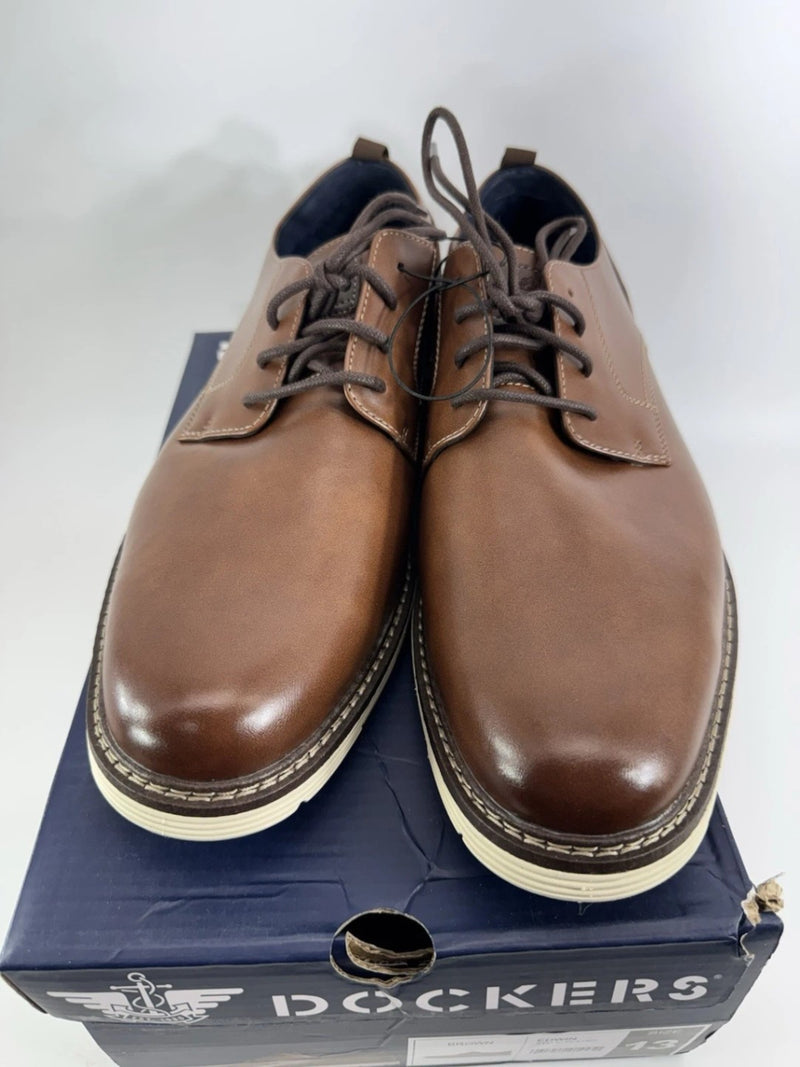 Dockers Edwin Lightweight Oxford Casual Dress Shoes Brown  Sz 13