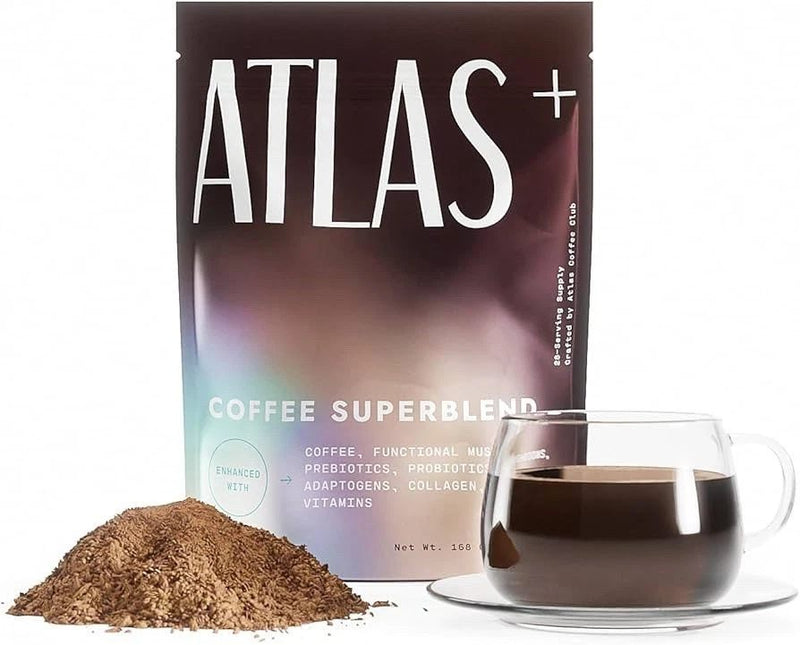 Atlas+ Coffee Superblend– Instant Mushroom Coffee with Lion’s Mane Exp ‘27-28