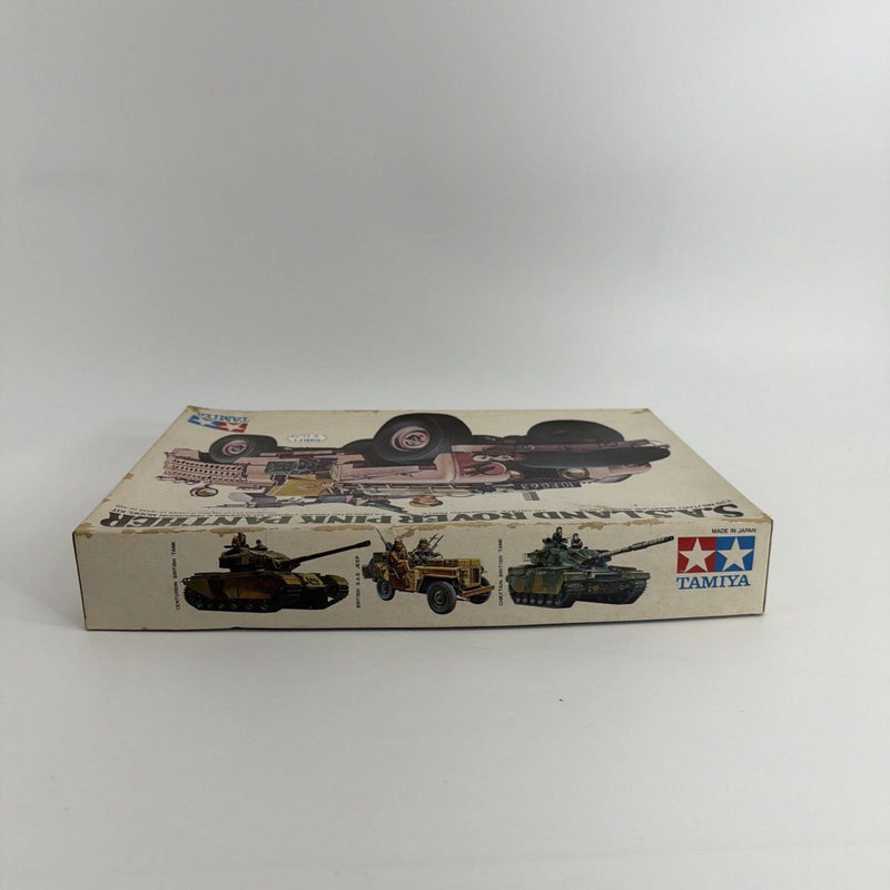 Vintage Tamiya 1/35 SAS Land Rover Pink Panther Model Kit MM176 Open Box