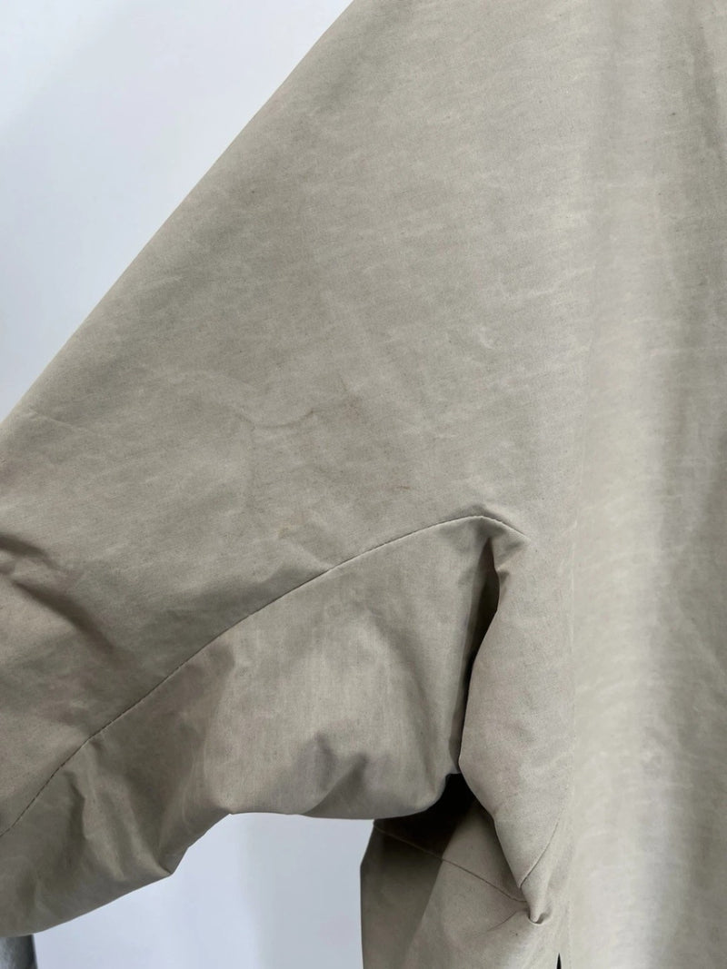 Nike Womens Energy Shield Premium Hooded Jacket Tan XL Italy $600 NWT