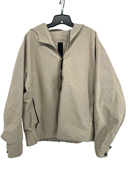 Nike Womens Energy Shield Premium Hooded Jacket Tan XL Italy $600 NWT