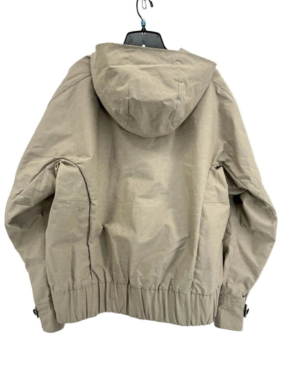 Nike Womens Energy Shield Premium Hooded Jacket Tan XL Italy $600 NWT