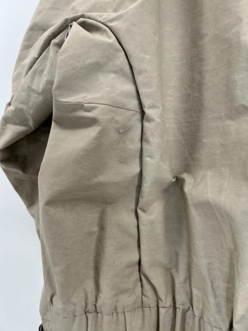 Nike Womens Energy Shield Premium Hooded Jacket Tan XL Italy $600 NWT