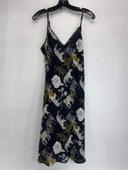 Johnny Was Caitlyn Slip Dress Night Gown Tiger Navy Sz Small