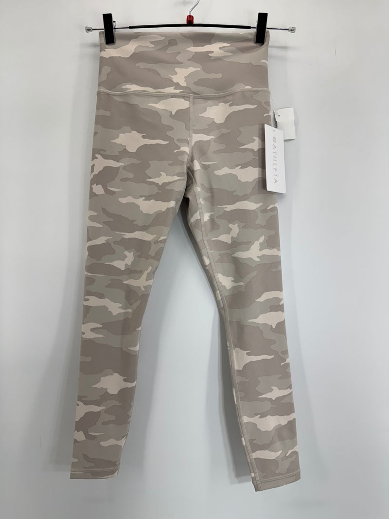 Athleta Elation Camo Legging 7/8th Size XS Taupe Ivory Camo NWT