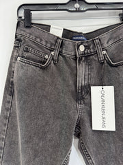 Calvin Klein Women's CKJ 021 Mid Rise Slim Leg Jeans, Bondi Black Sz 26