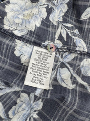 Johnny Was Navy Floral Dress Size  Petite XS