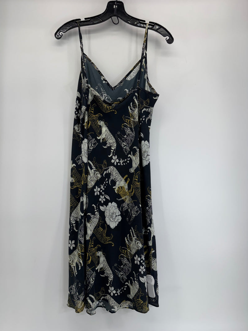 Johnny Was Caitlyn Slip Dress Night Gown Tiger Navy Sz Small