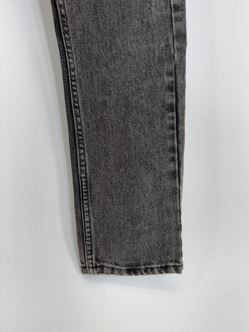 Calvin Klein Women's CKJ 021 Mid Rise Slim Leg Jeans, Bondi Black Sz 26