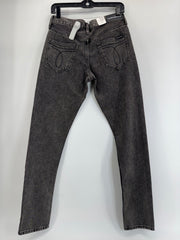 Calvin Klein Women's CKJ 021 Mid Rise Slim Leg Jeans, Bondi Black Sz 26