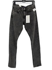 Calvin Klein Women's CKJ 021 Mid Rise Slim Leg Jeans, Bondi Black Sz 26