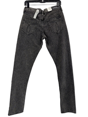 Calvin Klein Women's CKJ 021 Mid Rise Slim Leg Jeans, Bondi Black Sz 26