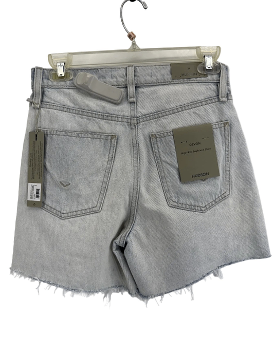 Hudson High Rise Boyfriend Short Devon Cut Color Blocked Distressed Sz 24