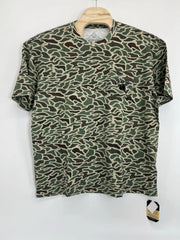 Burlebo T-Shirt Mens Duck Camo Pocket Short Sleeve NEW 2XL