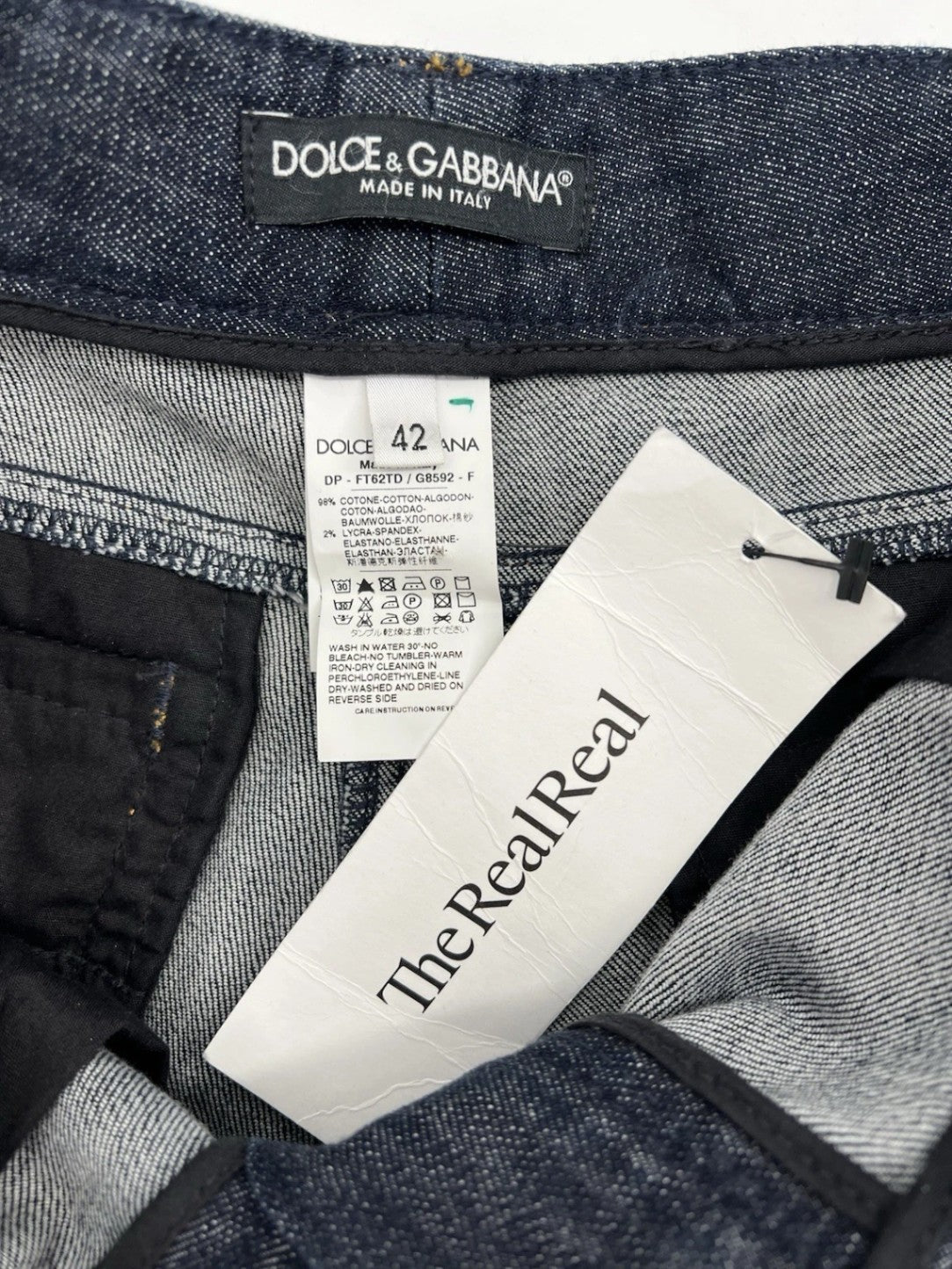 Dolce & Gabbana Women’s Dark Wash Straight Leg Jeans Italy IT 42 US 6