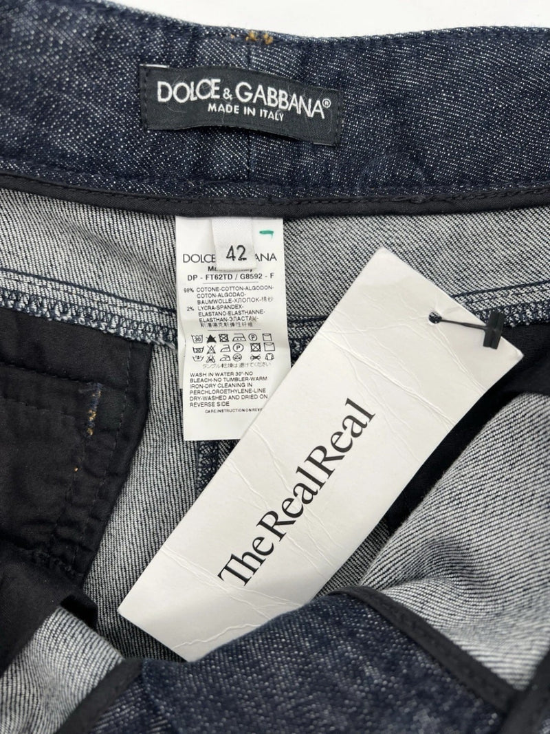 Dolce & Gabbana Women’s Dark Wash Straight Leg Jeans Italy IT 42 US 6