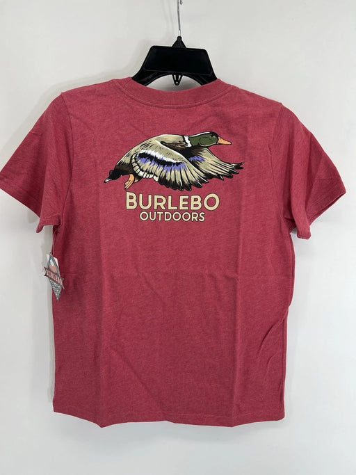 Burlebo Youth Boys Duck Hunting Graphic T Shirt Red NWT Size L / 10-12